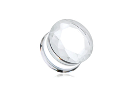 Плаги прозрачный кристалл, пара Плаги прозрачный кристалл, пара