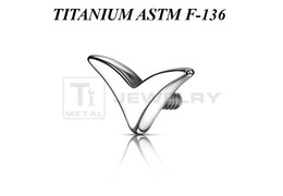 Накрутка из титана Ti Metal птичка