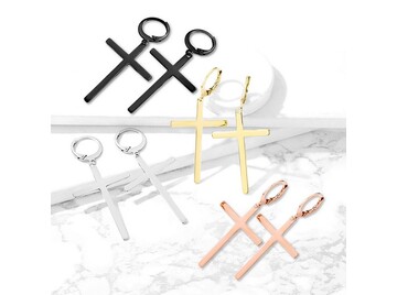 Серьги крест