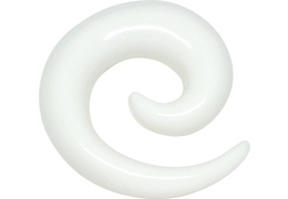 Спираль из белого акрила