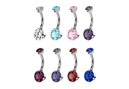 Банан с внутренней резьбой цветные стразы