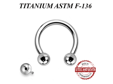 Циркуляр Steel and Silver из титана с внутренней резьбой