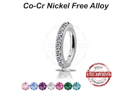 Кликер Steel and Silver с Premium Zirconia