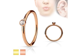 Кольцо раздвижное с кристаллом