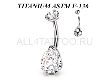 Банан из титана Ti Metal хрустальная капля