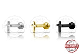 Микроштанга Steel and Silver крест